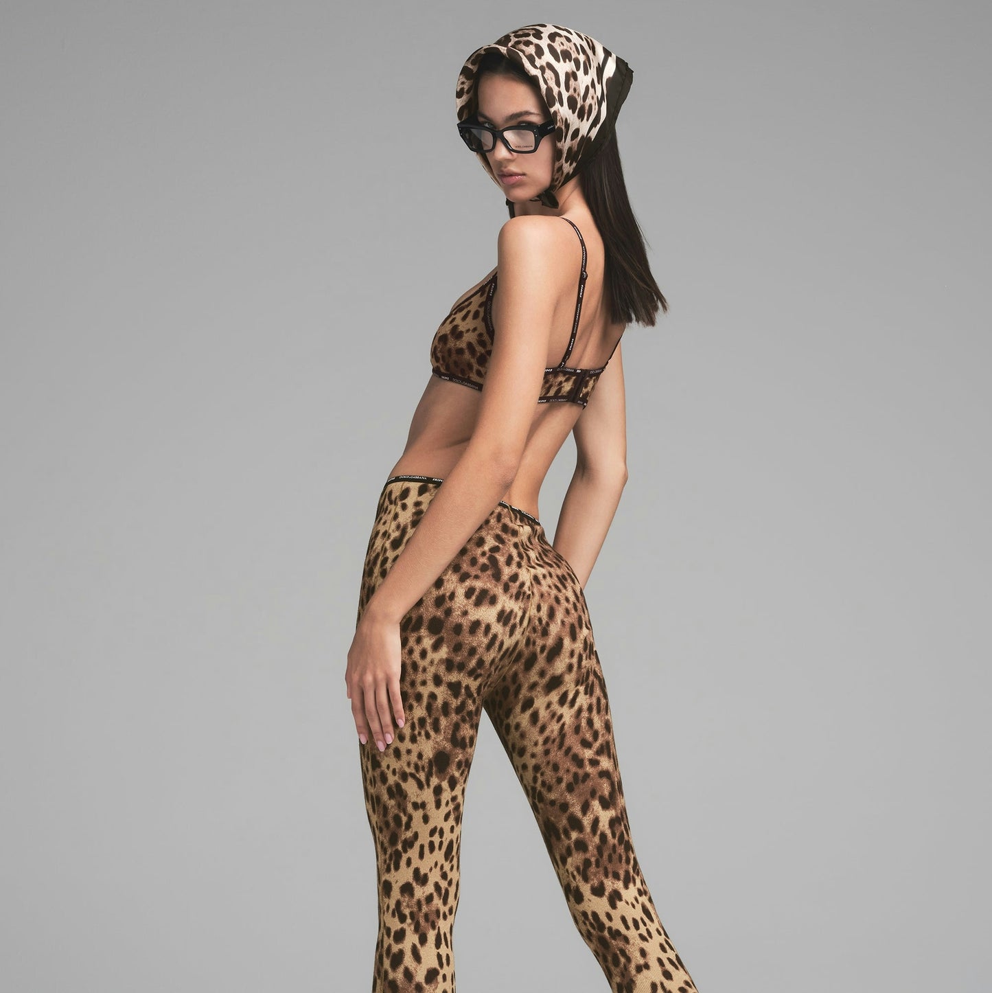 Gabbana X Skims Leopard Leggings - Get FREE Matching Long-Sleeve T-Shirt